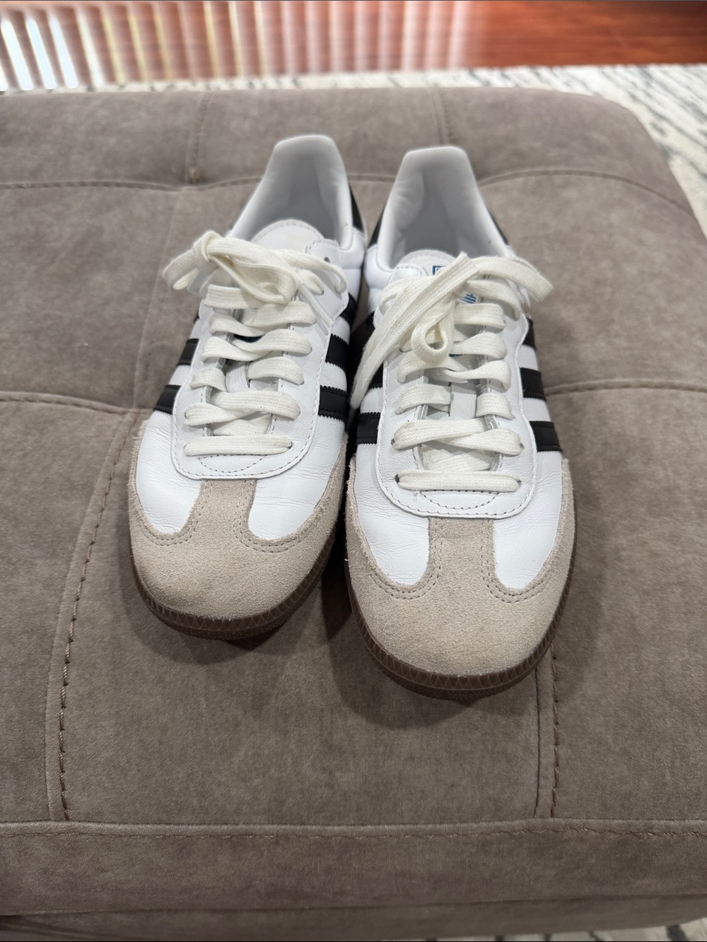 adidas Samba OG Classic Sneakers Women’s 8 White/Black/Gum - Picture 3 of 7